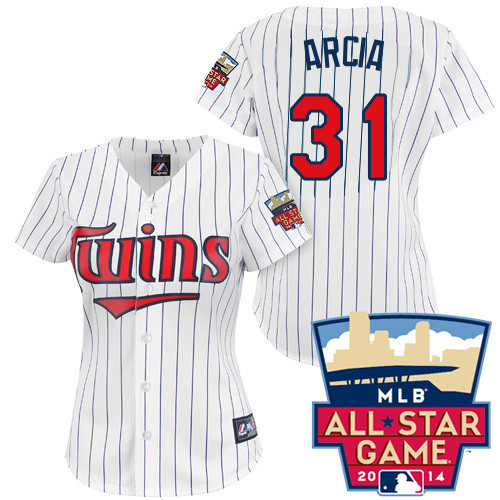 Oswaldo Arcia #31 mlb Jersey-Minnesota Twins Women's Authentic 2014 ALL Star Home White Cool Base Baseball Jersey